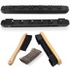 Serenelife Pool Table Accessory Kit - Includes 6 Billiard Cue Wall Rack, 9'' Wooden Table and Brush Set with Cu PRTSLPLTB1010